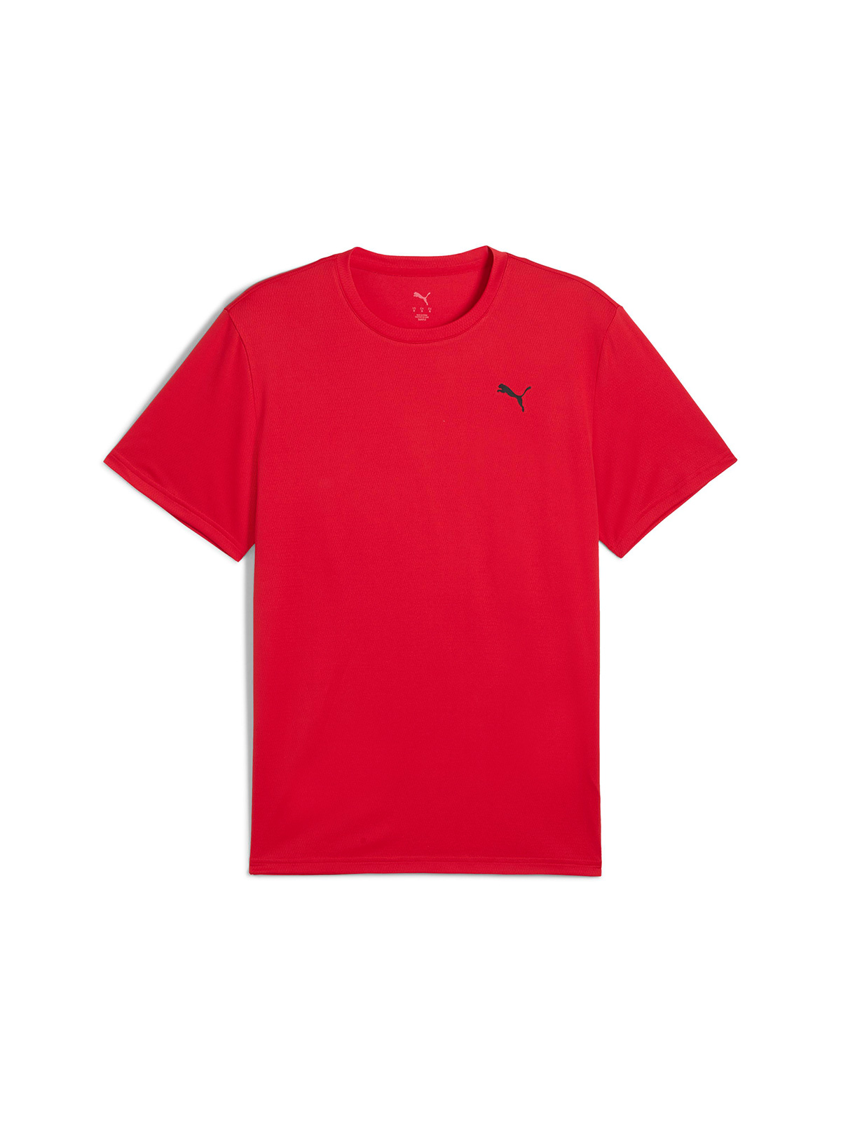 POLERA HOMBRE PUMA 527155 ROJO MANGA CORTA ESSENTIALS TRAIN ALL DAY