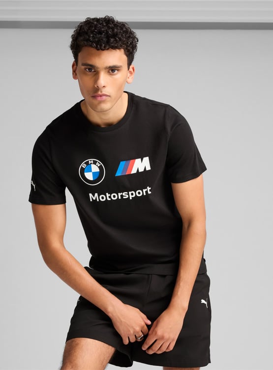 POLERA ALGODÓN MANGA CORTA HOMBRE PUMA BMW M MOTORSPORT ESSENTIALS