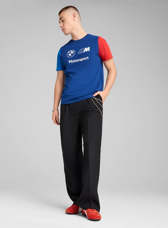 POLERA ALGODÓN MANGA CORTA HOMBRE PUMA BMW M MOTORSPORT ESSENTIALS - 1