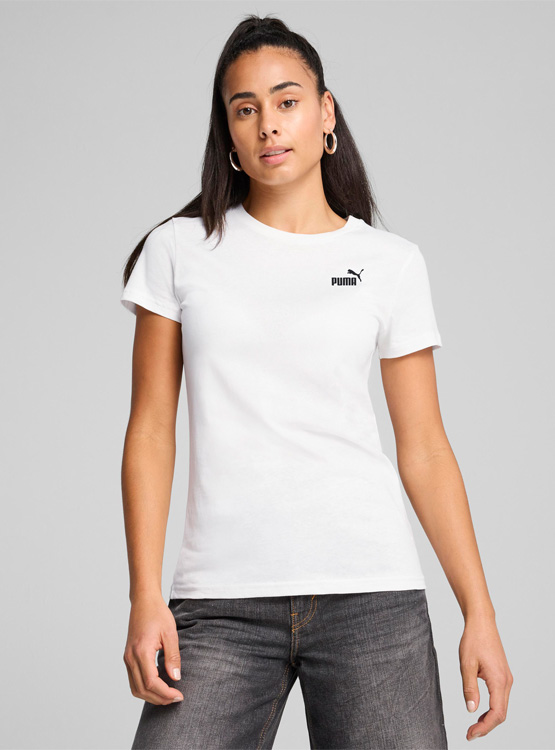 PUMA POLERA ALGODÓN MANGA CORTA MUJER PUMA ESSENTIALS NO.1 LOGO PEQUEÑO