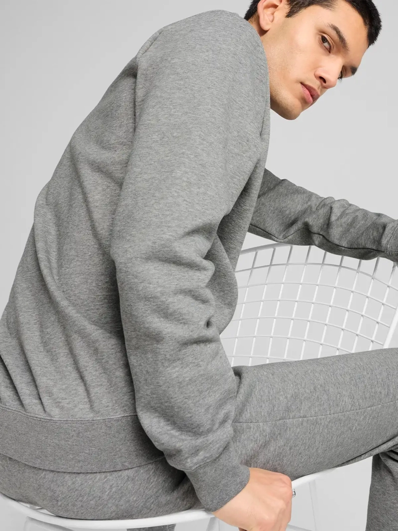 POLERÓN HOMBRE PUMA 682562 GRIS ESS SMALL LOGO CREW FLEECE - 5