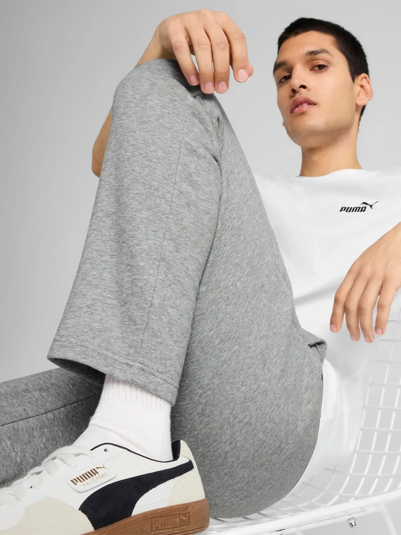 PANTALÓN DE BUZO HOMBRE PUMA 682610 GRIS ESSENTIALS NO.1 - 5