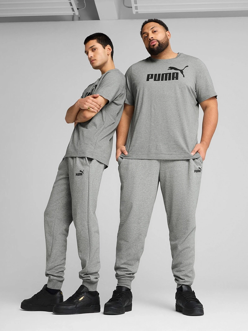 PANTALÓN DE BUZO HOMBRE PUMA 682642 GRIS ESS NO.1 LOGO - 1