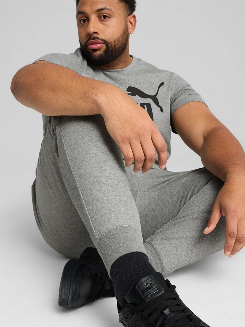 PANTALÓN DE BUZO HOMBRE PUMA 682642 GRIS ESS NO.1 LOGO - 5