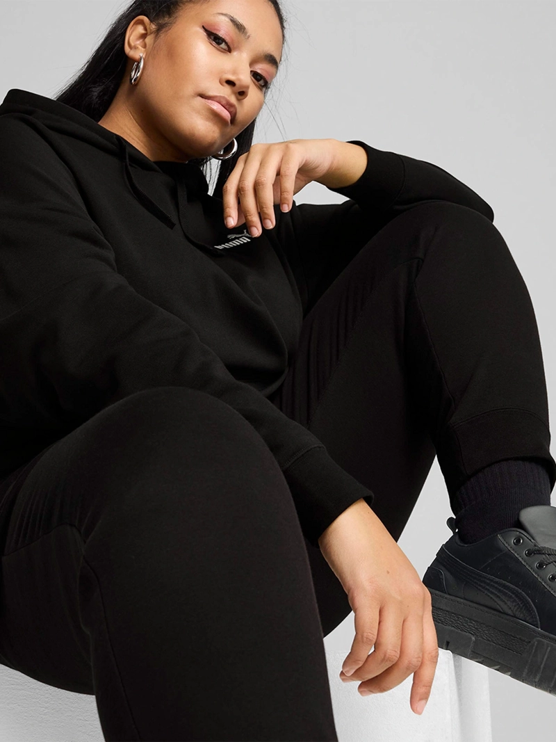 PANTALÓN DE BUZO MUJER PUMA 682448 NEGRO JOGGER ESSENTIALS NO.1 - 5