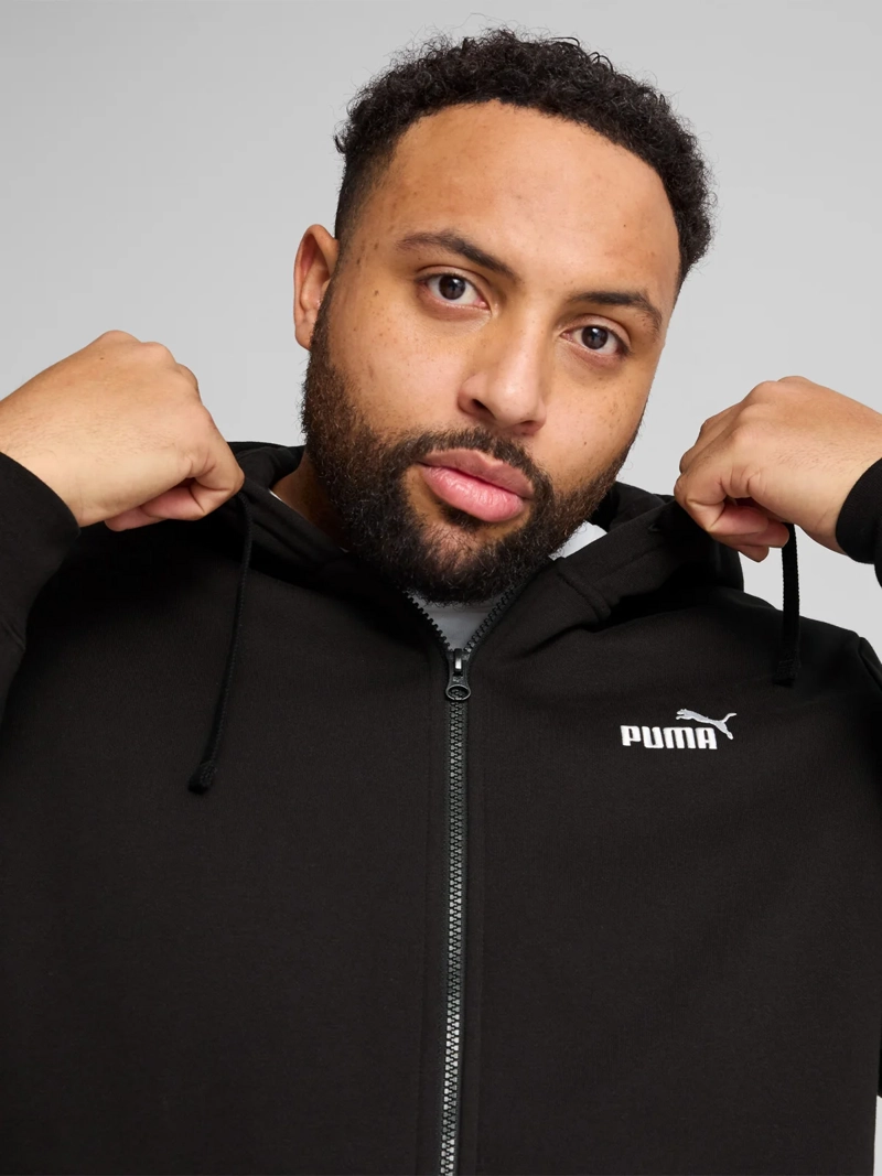 POLERÓN CON CIERRE HOMBRE PUMA 682586 NEGRO MANGA LARGA ESSENTIALS N.1 - 2