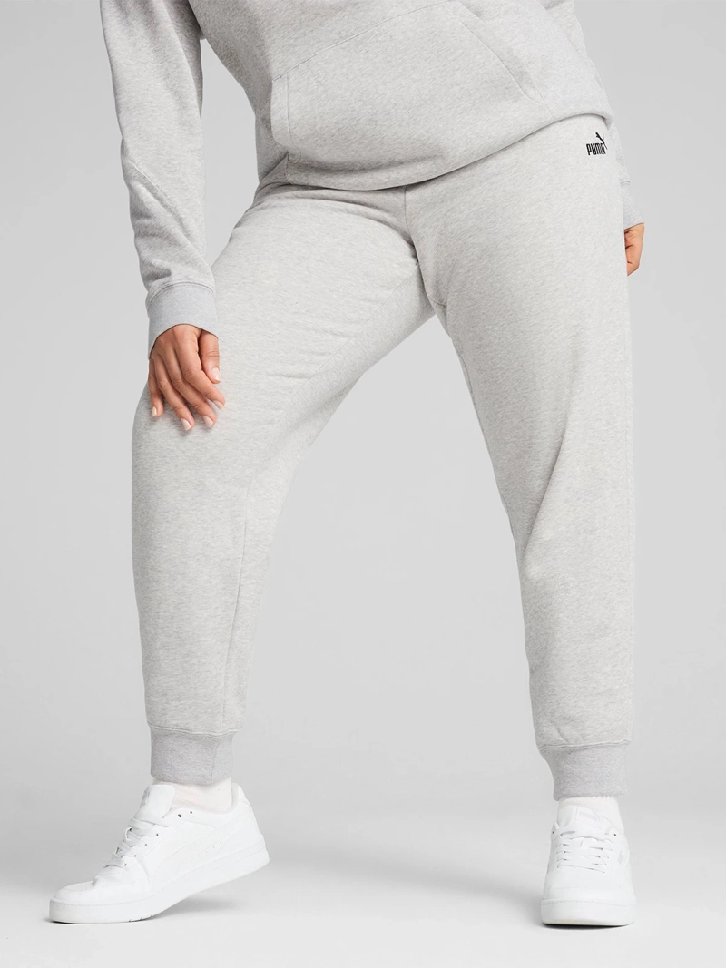 PANTALÓN DE BUZO MUJER PUMA 682448 GRIS ESSENTIALS NO. 1 LOGO PEQUEÑO - 2