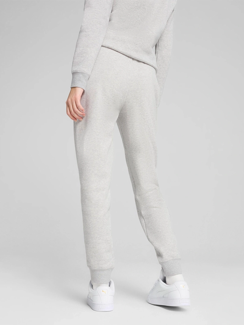 PANTALÓN DE BUZO MUJER PUMA 682448 GRIS ESSENTIALS NO. 1 LOGO PEQUEÑO - 3