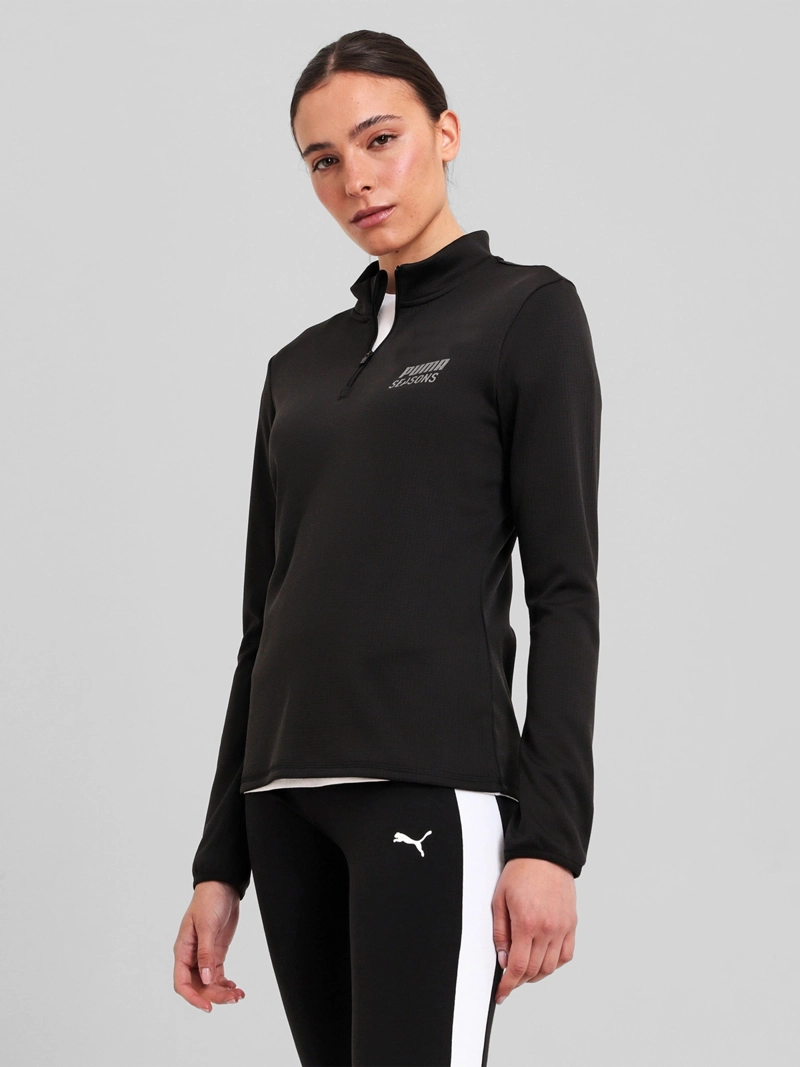 PUMA POLERÓN MUJER PUMA 527012 NEGRO MANGA LARGA OUTDOOR INSPIRED CIERRE 1/4