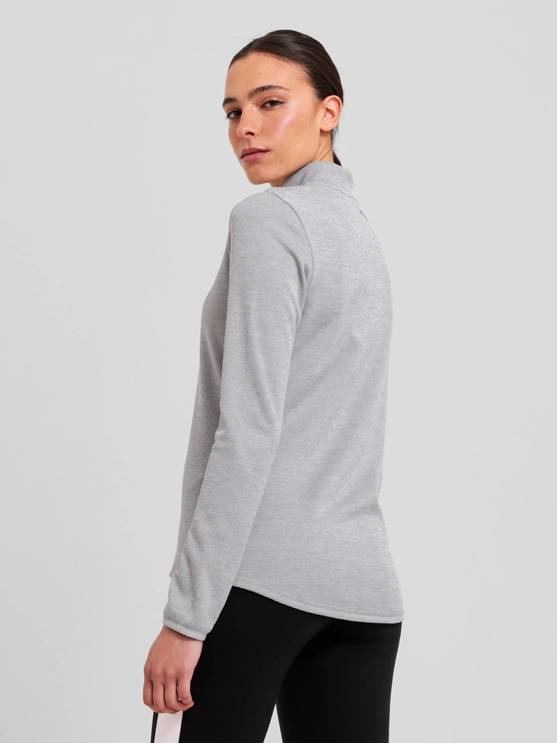 POLERÓN MUJER PUMA 527012 GRIS MANGA LARGA OUTDOOR INSPIRED CIERRE 1/4 - 2