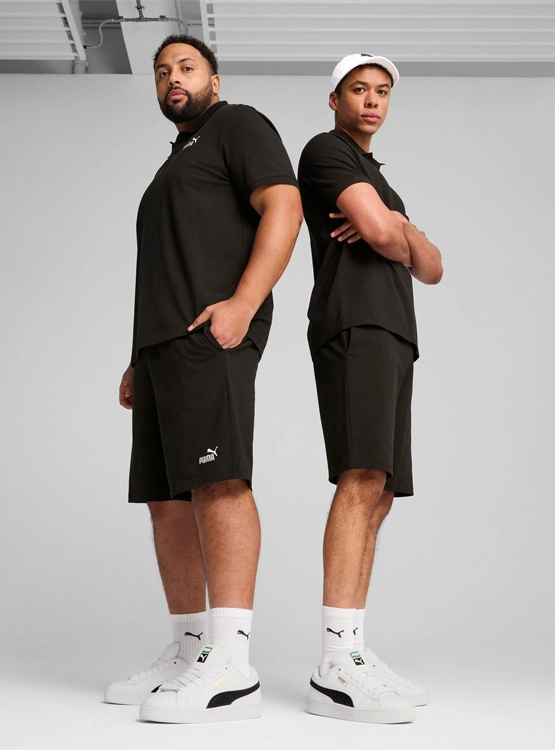 SHORT DE PUNTO HOMBRE PUMA ESSENTIALS 10'' CON LOGO NO. 1 - 1