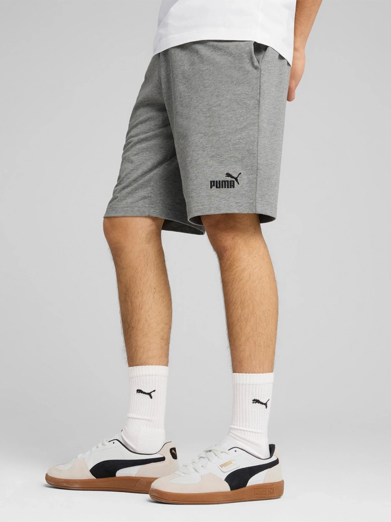 SHORT HOMBRE PUMA 682600 ALGODÓN GRIS ESSENTIALS 10'' CON LOGO N.1 - 2