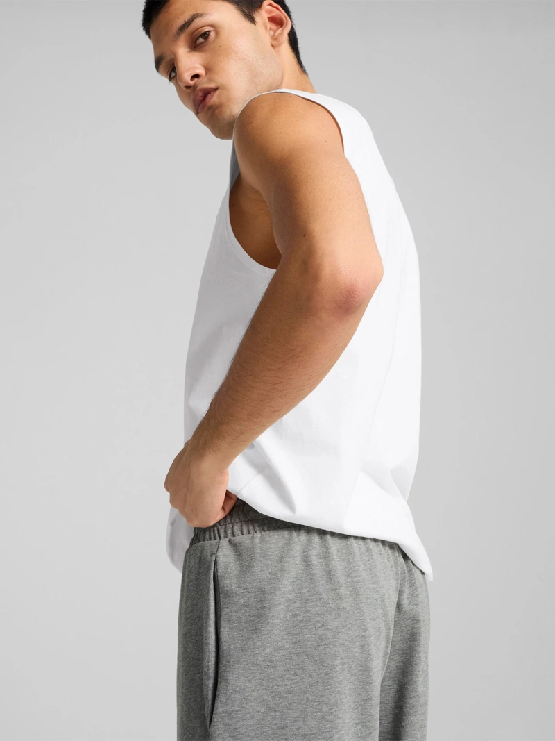 SHORT HOMBRE PUMA 682600 ALGODÓN GRIS ESSENTIALS 10'' CON LOGO N.1 - 5