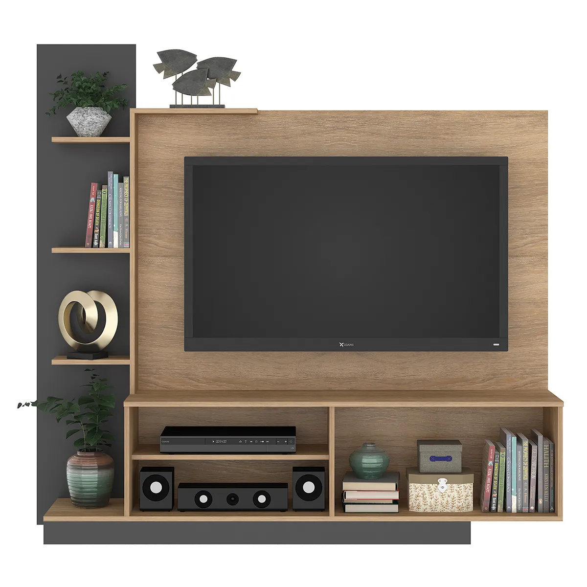 RACK TV VEKKA HOME REINA NEGRO 55" - 2