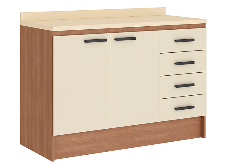 MUEBLE DE COCINA VEKKA HOME 2P 4C BEIGE - 3