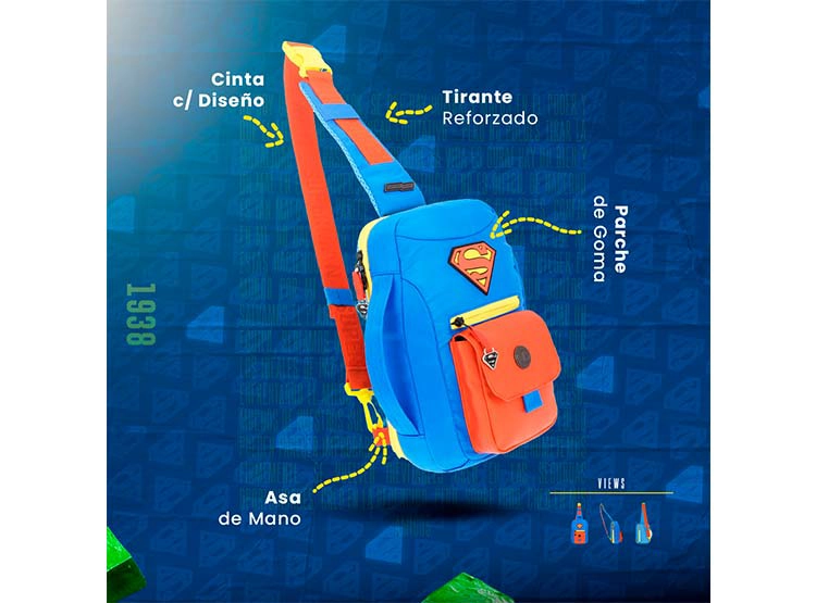 CROSS-BODY DC COMICS JUVENIL - 9