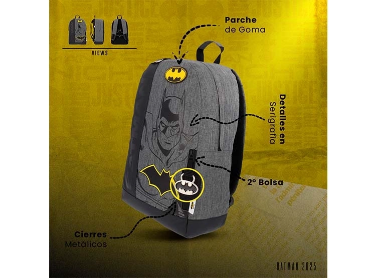 MOCHILA DC COMICS JUVENIL                          - 9