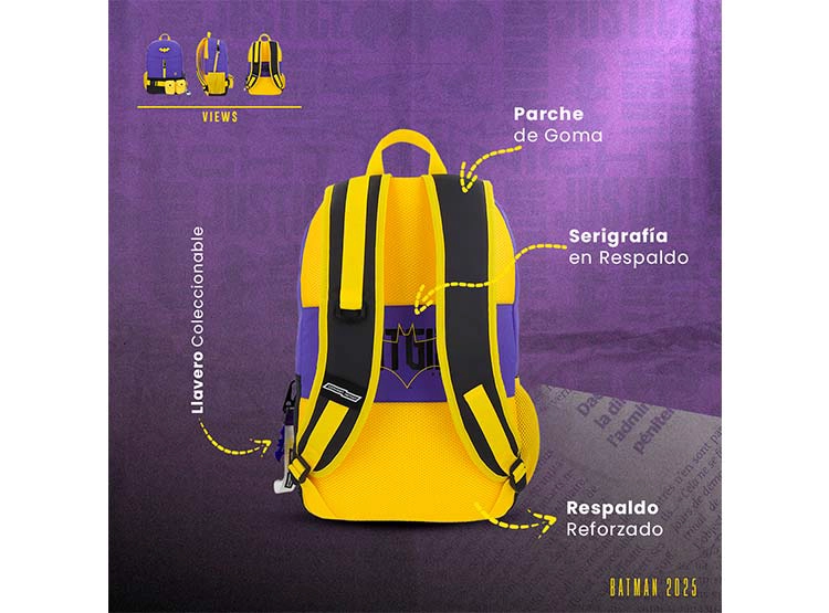 MOCHILA DC COMICS JUVENIL                          - 12