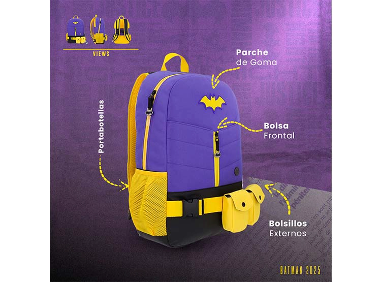 MOCHILA DC COMICS JUVENIL                          - 13
