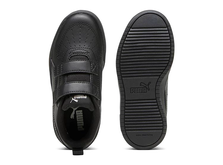 ZAPATILLAS ESCOLARES UNISEX PUMA NEGRO RICKIE V INF - 4