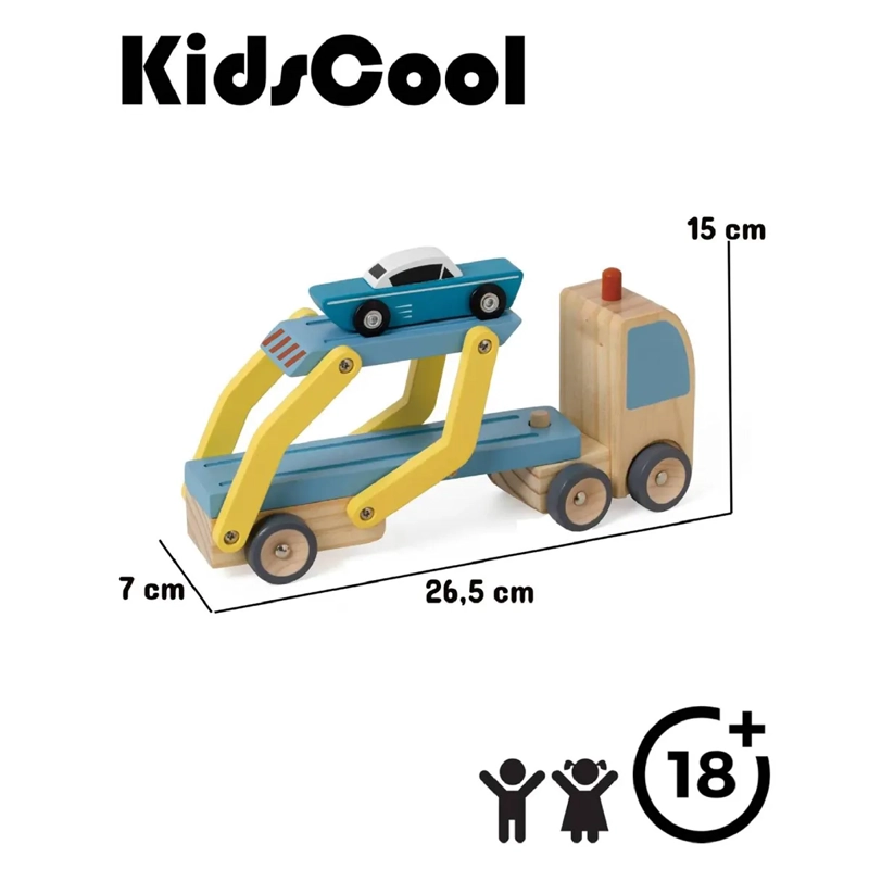 JUEGO DIDÁCTICO KIDSCOOL MULTICOLOR CAMIÓN REMOLCADOR DE AUTOS - 7
