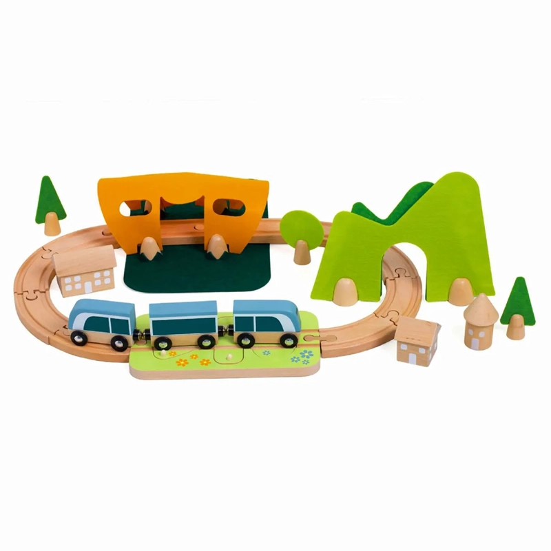 JUEGO DIDÁCTICO KIDSCOOL MULTICOLOR PISTA DE TREN FELIZ - 3