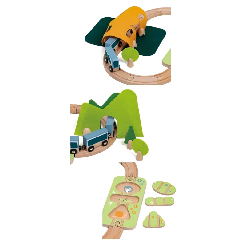 JUEGO DIDÁCTICO KIDSCOOL MULTICOLOR PISTA DE TREN FELIZ - 4