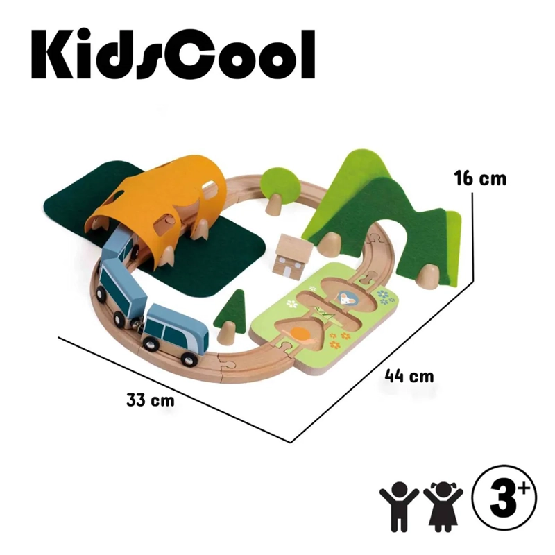 JUEGO DIDÁCTICO KIDSCOOL MULTICOLOR PISTA DE TREN FELIZ - 6