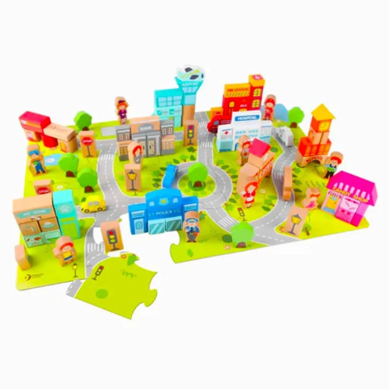 JUEGO DE CONSTRUCCIÓN KIDSCOOL MULTICOLOR CIUDAD FELIZ - 4