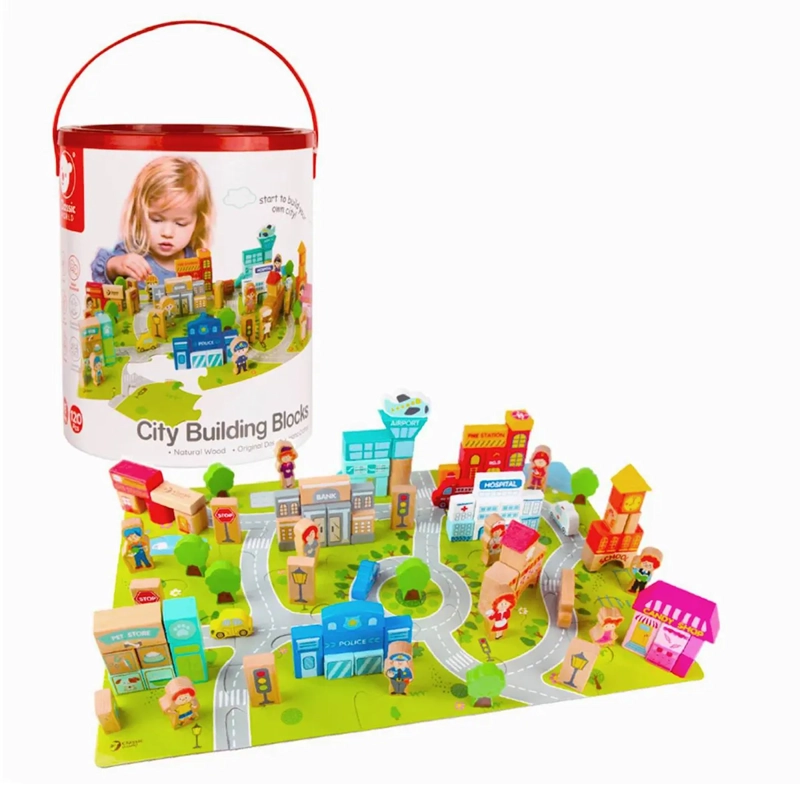 JUEGO DE CONSTRUCCIÓN KIDSCOOL MULTICOLOR CIUDAD FELIZ - 8