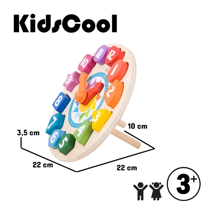 JUEGO DIDACTICO KIDSCOOL MULTICOLOR RELOJ TIC-TAC - 5