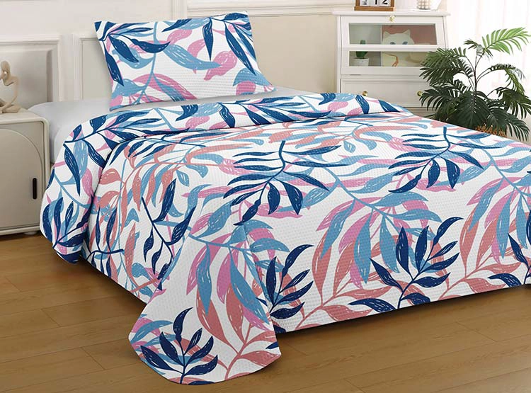 QUILT ILLUSIONS BRUSELAS 1.5 PLAZAS DENIM ESTAMPADO - 1