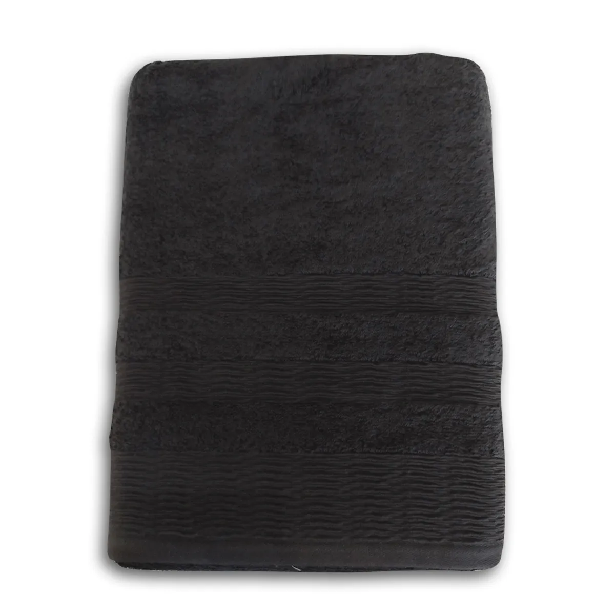JUEGO DE TOALLAS ILLUSIONS NEGRO 2 PZS 500G - 1