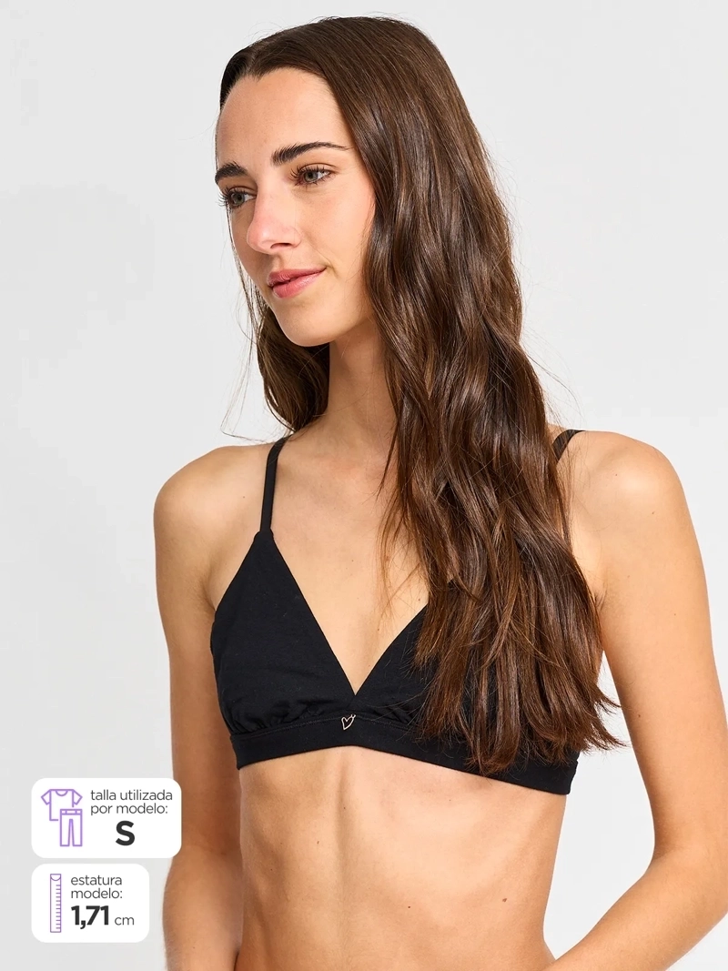 PACK 2 SOSTÉN BRALETTE ALGODÓN MUJER INDEX STNP224-651 - 1
