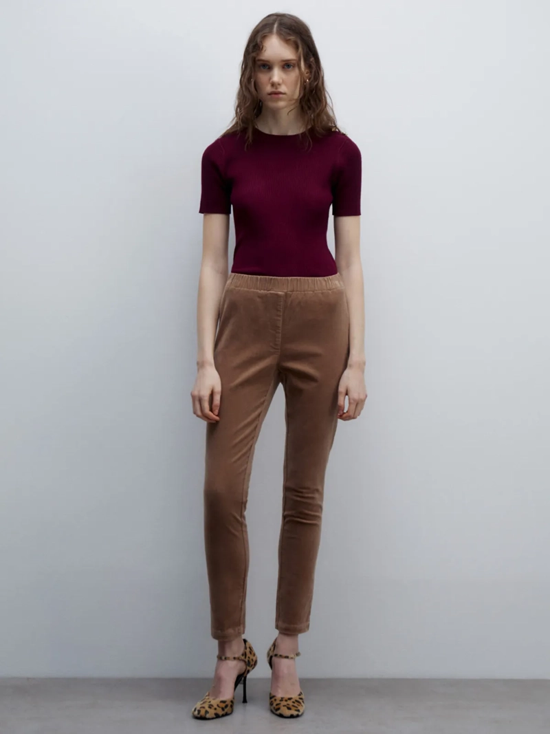 PANTALÓN ALGODÓN LEGGINS MUJER SFERA CAMEL