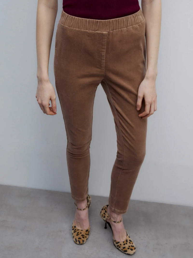 PANTALÓN ALGODÓN LEGGINS MUJER SFERA CAMEL - 2
