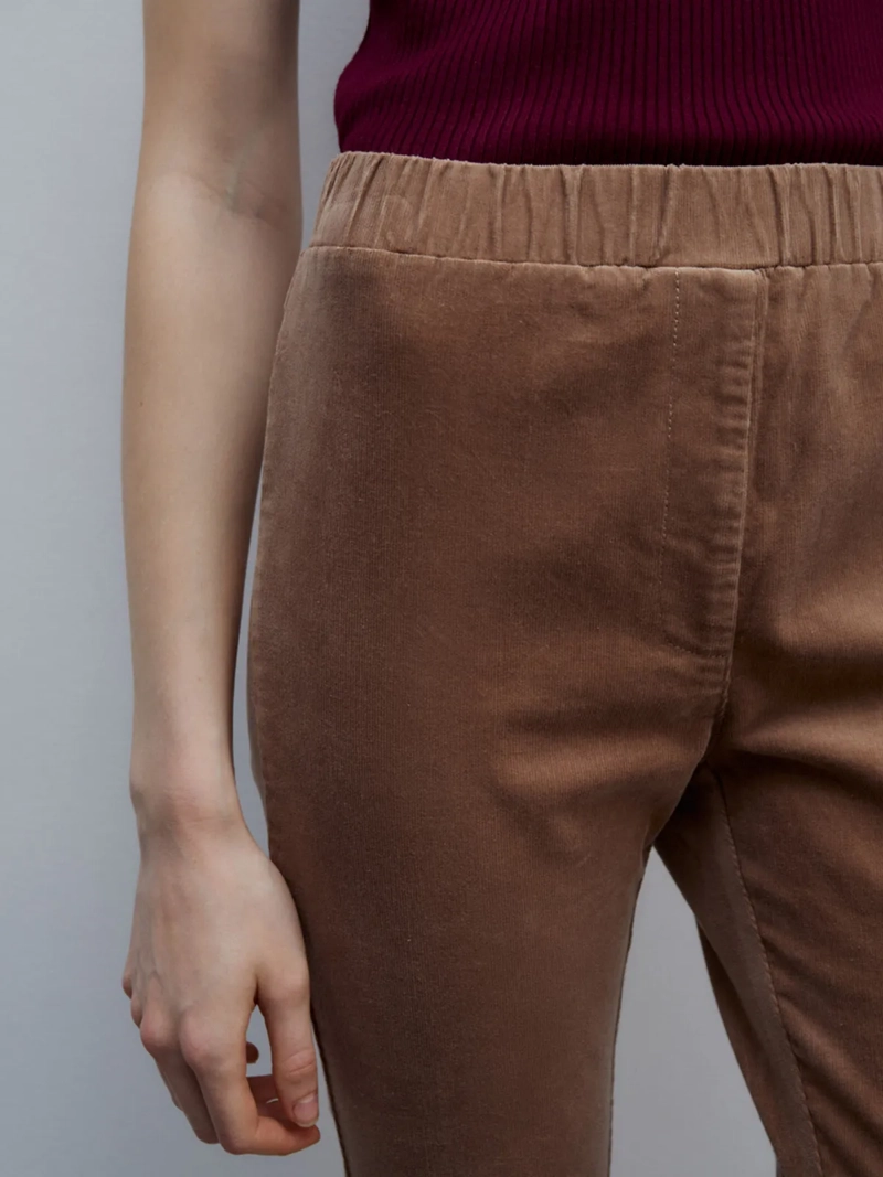 PANTALÓN ALGODÓN LEGGINS MUJER SFERA CAMEL - 5