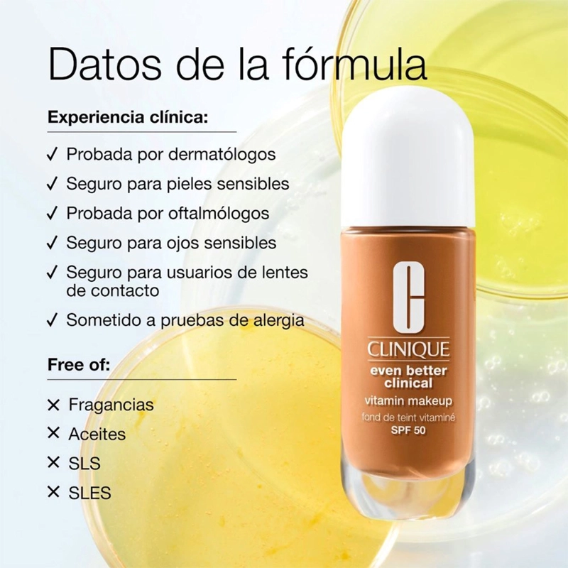 BASE DE MAQUILLAJE CLINIQUE EVEN BETTER CLINICAL VITAMIN MAKEUP SPF 50 30 ML - 6