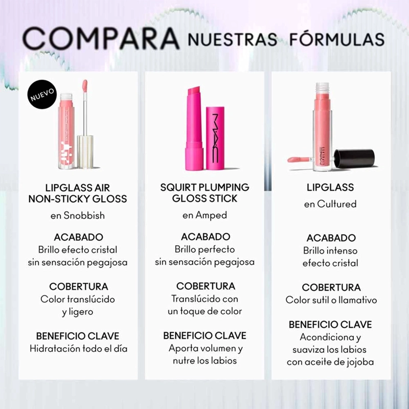 BRILLO LABIAL MAC 5 ML LIPGLASS AIR NON-STICKY GLOSS - 7