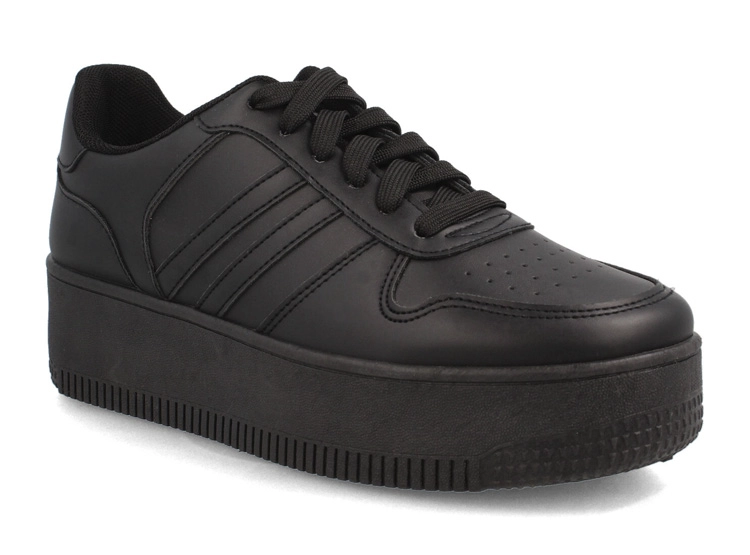 ZAPATILLAS ESCOLARES MUJER NORTH STAR NEGRO MAYO - 2