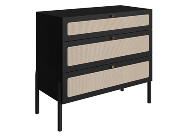 CÓMODA MAISON LINETT BALI 1C NEGRO - 1