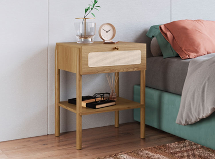 JUEGO DORMITORIO DECOCASA OSLO 1PL CAFÉ NATURAL - 8