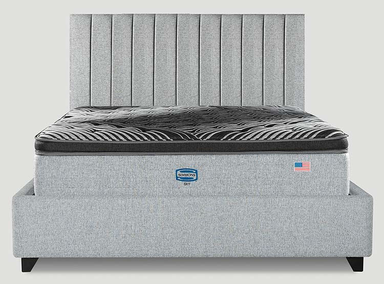 CAMA EUROPEA SIMMONS SKY 2PL B/D + RESPALDO TIBET - 1