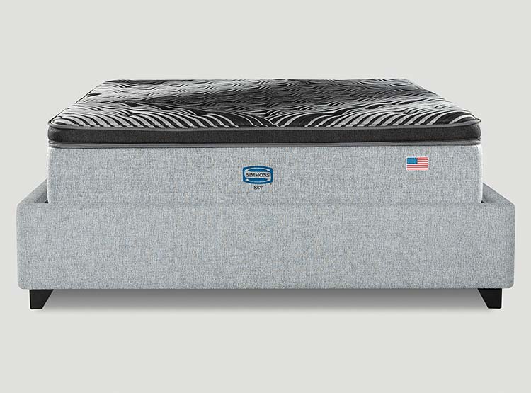 CAMA EUROPEA SIMMONS SKY 2PL B/D + RESPALDO TIBET - 2