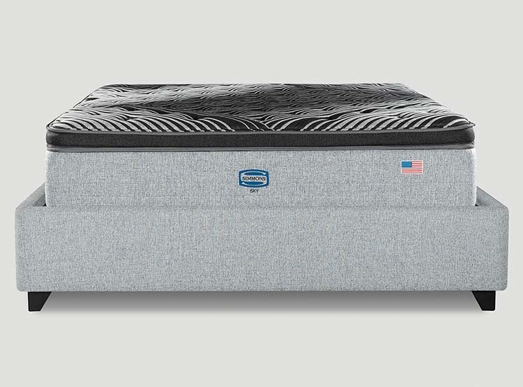 CAMA EUROPEA SIMMONS SKY 2PL B/D + RESPALDO TIGNES - 2