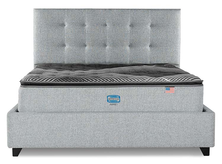 CAMA EUROPEA SIMMONS SUNSET 2PL B/D + RESPALDO TIGNES - 1
