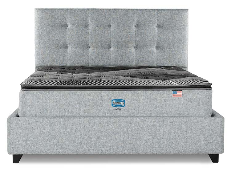 CAMA EUROPEA SIMMONS SUNSET KING B/D + RESPALDO TIGNES - 1