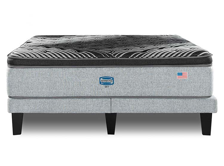CAMA EUROPEA SIMMONS SKY 2PL B/D + RESPALDO TIGNES - 2