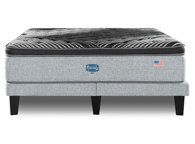 CAMA EUROPEA SIMMONS SKY 2PL B/D + RESPALDO TIBET - 2