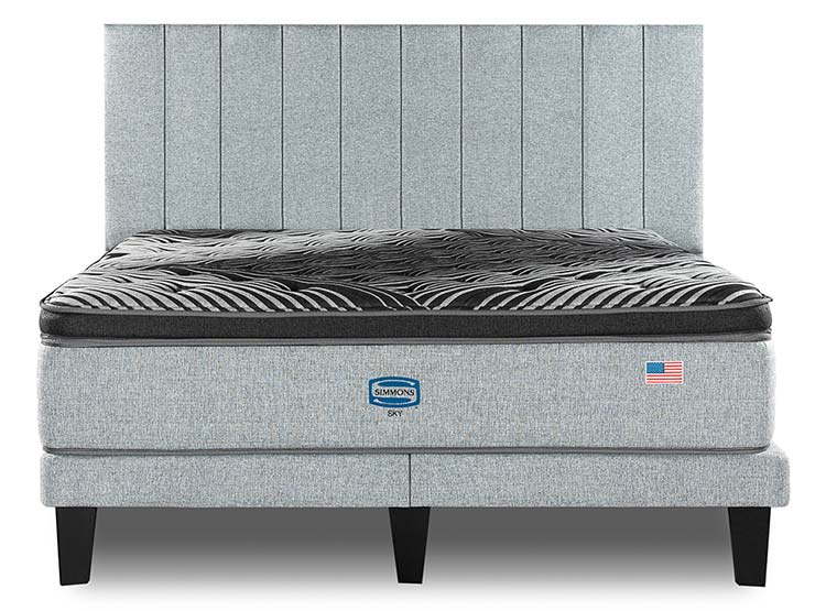 CAMA EUROPEA SIMMONS SKY KING B/D + RESPALDO TIBET - 1